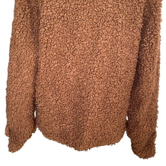 Cliche Women’s Wool Blend Teddy Sherpa Coat Jacket Size M Cocoa Brown Lined - Picture 7 of 9